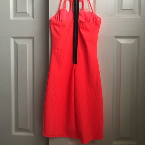 Charolette Russe Neon Pink Party Dress - Picture 4 of 5